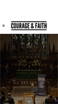 Mobile Screenshot of courageandfaith.org